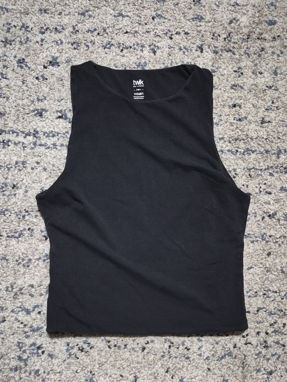 twik Black Crewneck Tank Top